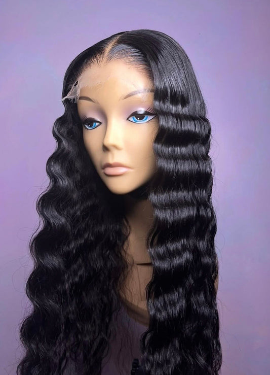 18” CRIMPED CLOSURE WIG