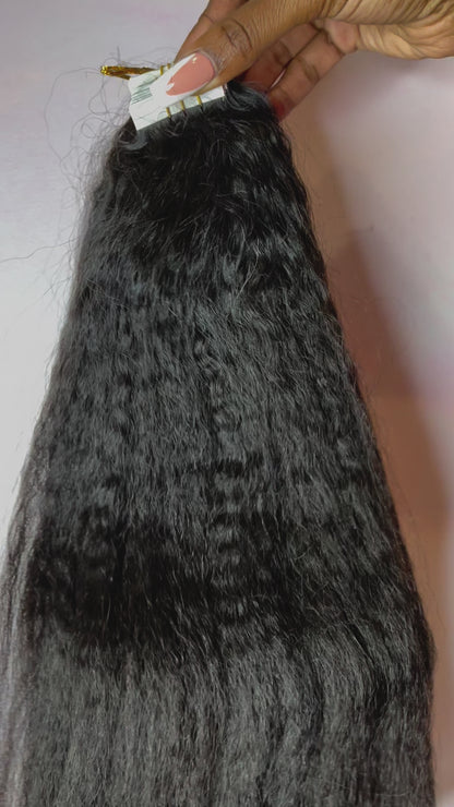 Kinky Straight Tape-In Extensions